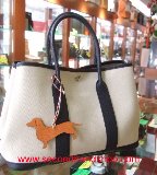 Hermes Bi-Color Geranium/Capucine Clemence Leather Dogon Recto